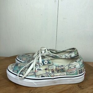 Vans authentic Womens size 7 shoes Peanuts Comic Strip Low Top Skate sneakers